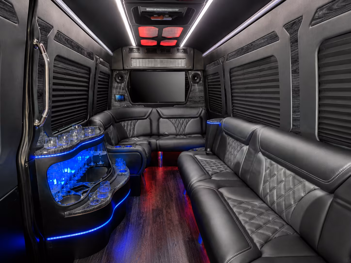 maricopa 30 passenger party bus inside