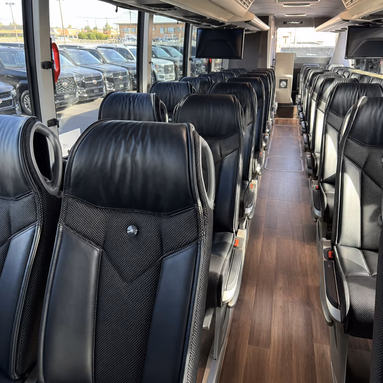 maricopa 56 passenger charter bus inside
